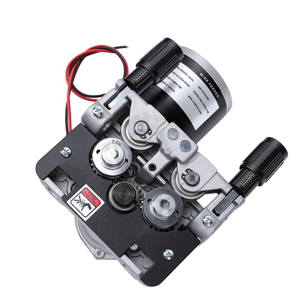 4-Rollen-Drahtvorschubmotor 15 kg MIG MAG Schweißgerät Drahtvorschub 70W 2 18m/min Geschwindigkeit Linke Seitenmontage 30x10x12mm Rollen für 0,8