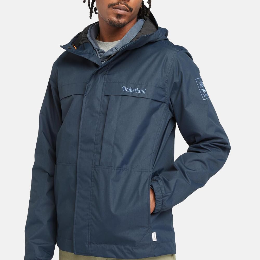 Timberland Men's Benton Water-Resistant Shell Jacket, Dark Sapphire, Size M (TB0A695W4331)