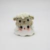 Creative Crocheted Little Ghost Hand Woven Pendants Halloween Decoration Handmade Yarn Crochet Bag Key Pendant Gift Home Decor