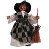 3pcs Crafts Cloth Halloween Broomstick Witch Pendant Funny Artificial Witch Hanging Creative Scary Halloween Ornament Party