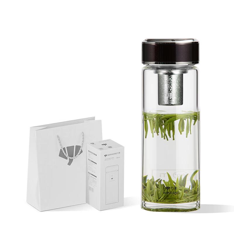 Waning Elephant Titanium Silver Antibacterial Single-Layer Glass Tea Infuser