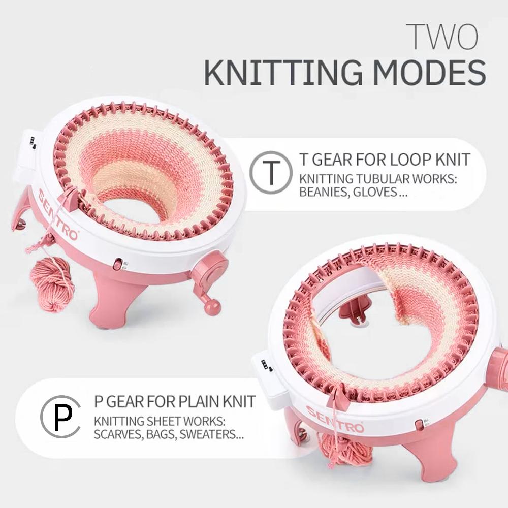 48Needles Manual Knitting Machine, Hand-cranked, DIY Weaving Tool, Ideal For Crochet Scarves, Hats, Socks or other art projects
