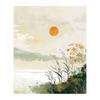 Moderne Japanse Minimalistische Zen Zen Vreedzaam Landschap Kunst Poster Canvas Print Woonkamer Slaapkamer Huisdecoratie Frameloos
