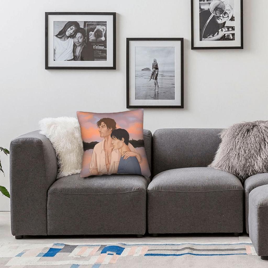 Pillow Cover Heated Rivalry Ilya and Shane Vintage Pillow Case For Couch Sofa Bedroom Pillowcases
