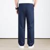 Men's Summer Cotton Elastic Waist Straight Leg Pants