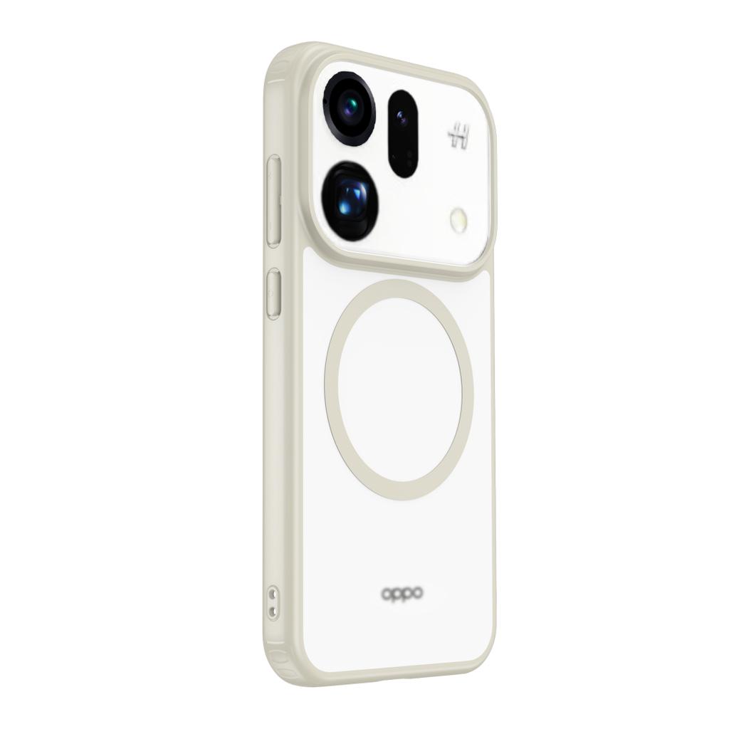 For Oppo Find X9s and X9s Pro Case Magnetic Frosted Semi-transparent Baby Skin Raised Camera Lens Lips Hybrid Soft Cover