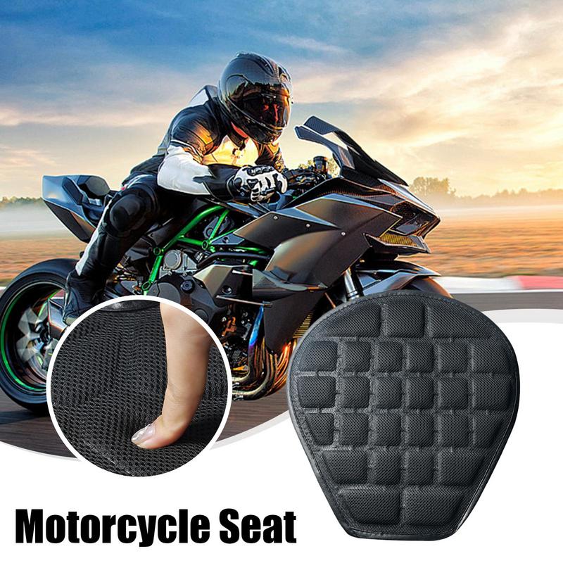 Motorcycle Seat Cushion Comfort Non-Slip Motorcycle Cushion With Shock Absorbing Passenger Seat Wear-Resistant PowerSports