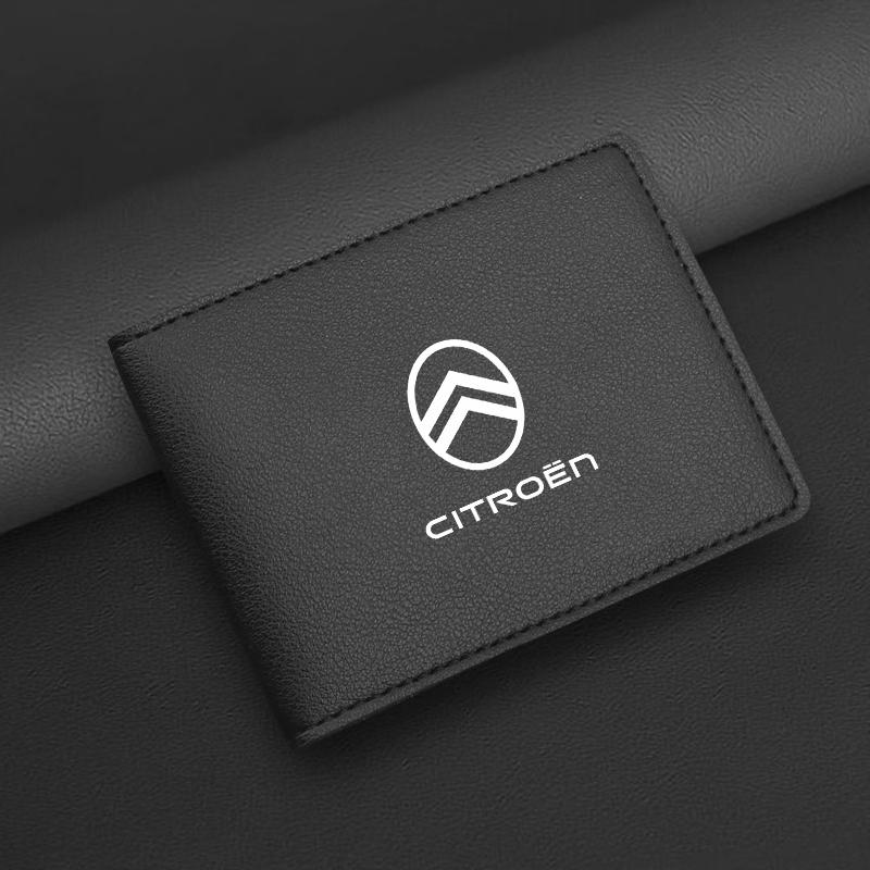 PJHC7 Auto Driver License Cover ID Card Wallet Car Accessories For Citroen e-C3 e-C4 X C5X C3 C4 Aircross Cactus Picasso C-Crosser C6