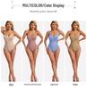 Women's Plus Size Waist Cincher Bodysuit - European & American Postpartum T-Back Corset Underwear