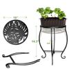 Metal End Table Outdoor Side Table Patio Yard Table