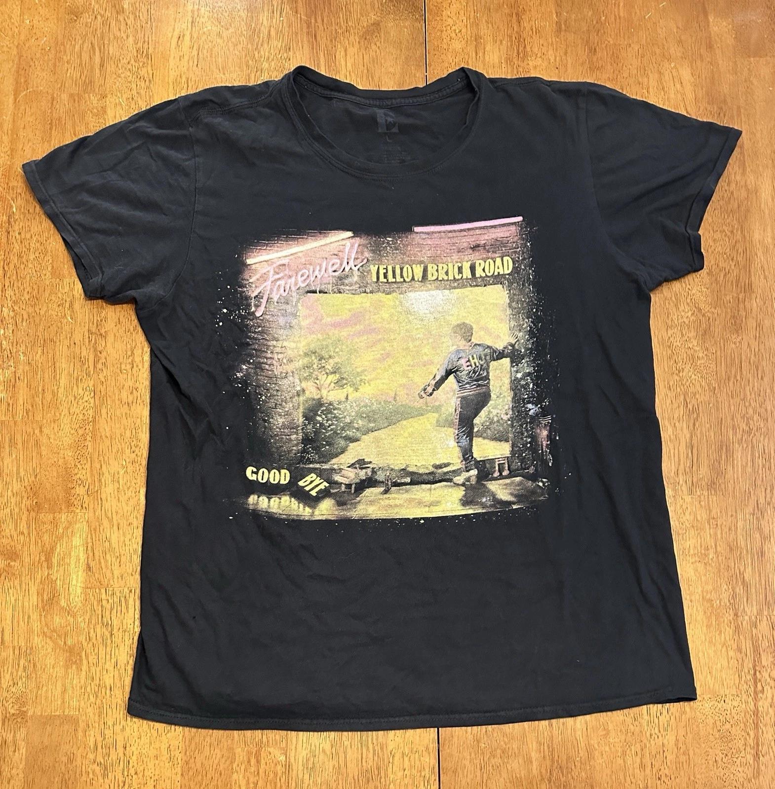 2018 Elton John Farewell Yellow Brick Road Tour T Shirt Large 2XL