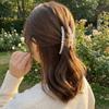 Big Size Pearl Hair Claw Pearl Decor Shark Clip Elegant Hair Claw Clip  Daily Styling