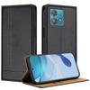 For Motorola Edge 40 Neo 5G Case L-Shaped Grid Pattern Leather Stand Phone Cover with Card Slots
