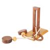 Shriji Crafts Holzseil und Ring Organisches Montessori IQ Spiel Puzzlespiel
