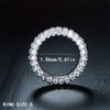 Three-Sided Zircon Ring Full Diamond Hip Hop Diamond Ring