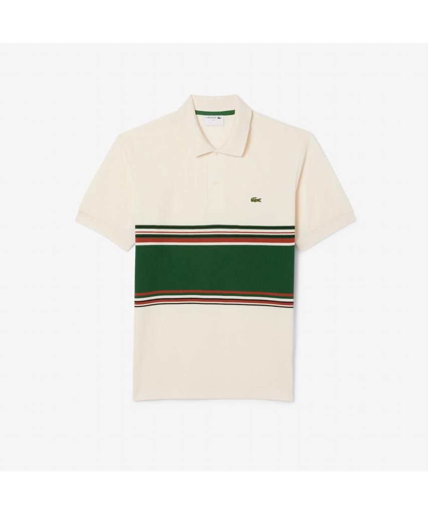 LACOSTE Men'S Mif Striped Short Sleeve Polo Shirt Ph5457-55N Xfj