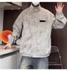 Men's Retro Tie-Dye Stand Collar Jacket - Winter Casual Loose Outerwear