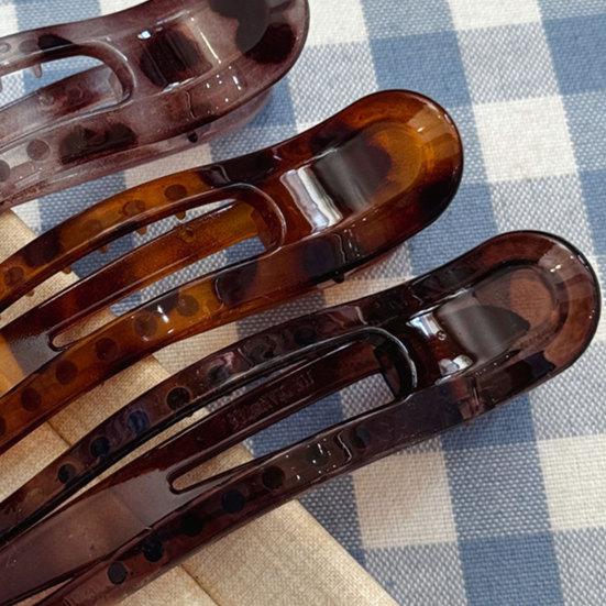 Kunststoff Haarspange Rutschfeste Zähne Transparente Rückseite Haarkralle Hairstyle-Werkzeug Tägliches Tragen Reise Haaraccessoires