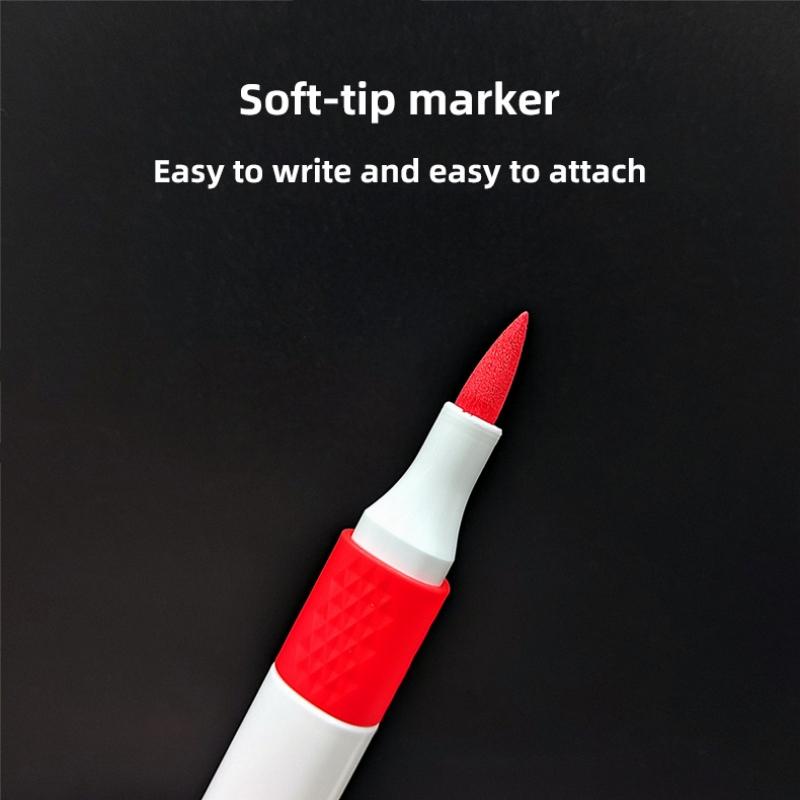 12/18/24/36/48/60 Colors Soft Head Acrylic Marker Brush Tip for Rock Painting Wood Fabric Crafts Making Graffiti School Supplies