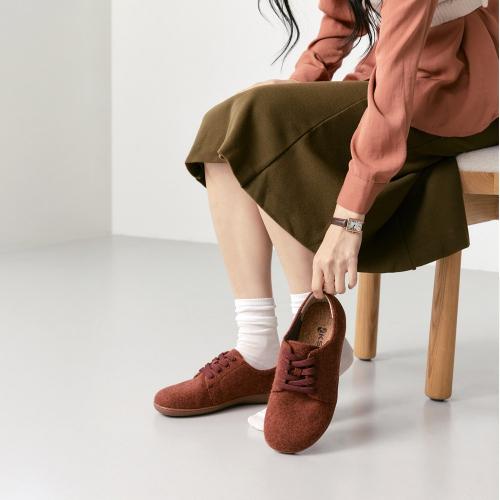 [KSNS] Flexiwalkers Wool Light Brown Barefoot Shoes [Shipped from Korea] 100% Authentic