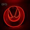 Light Up Cowgirl Hat Wireless Neon Western LED Cowboy Cap Luminous Flashing Light Bar Hat for Halloween Party Supplies