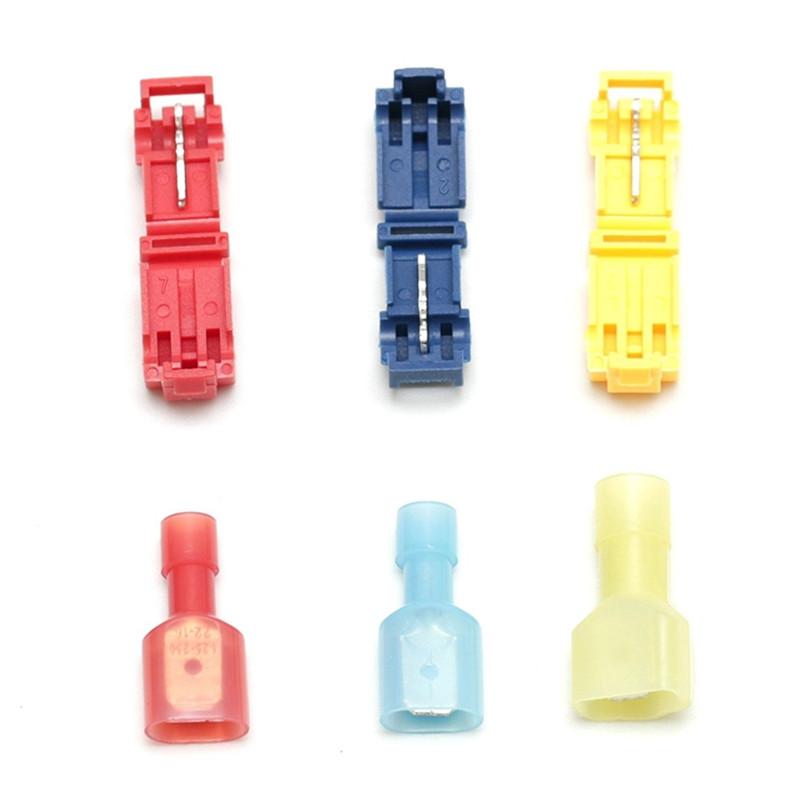 30pcs/set Quick Splice Connectors Scotch Lock Wire Terminals Electrical Crimp Cable Snap