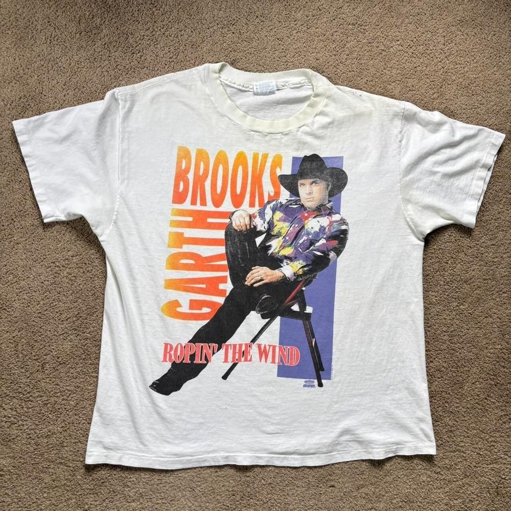 Vintage 1991 Garth Brooks tour band tee Shirt Concert S-5XL EN522 Unisex T-Shirt M