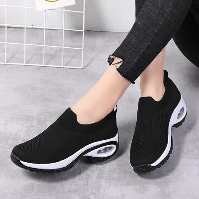 Schuhe für Damen Keil Plateau Sportschuhe für Damen Mode Freizeit Laufschuhe für Damen Dämpfung Laufen Mesh Atmungsaktiv