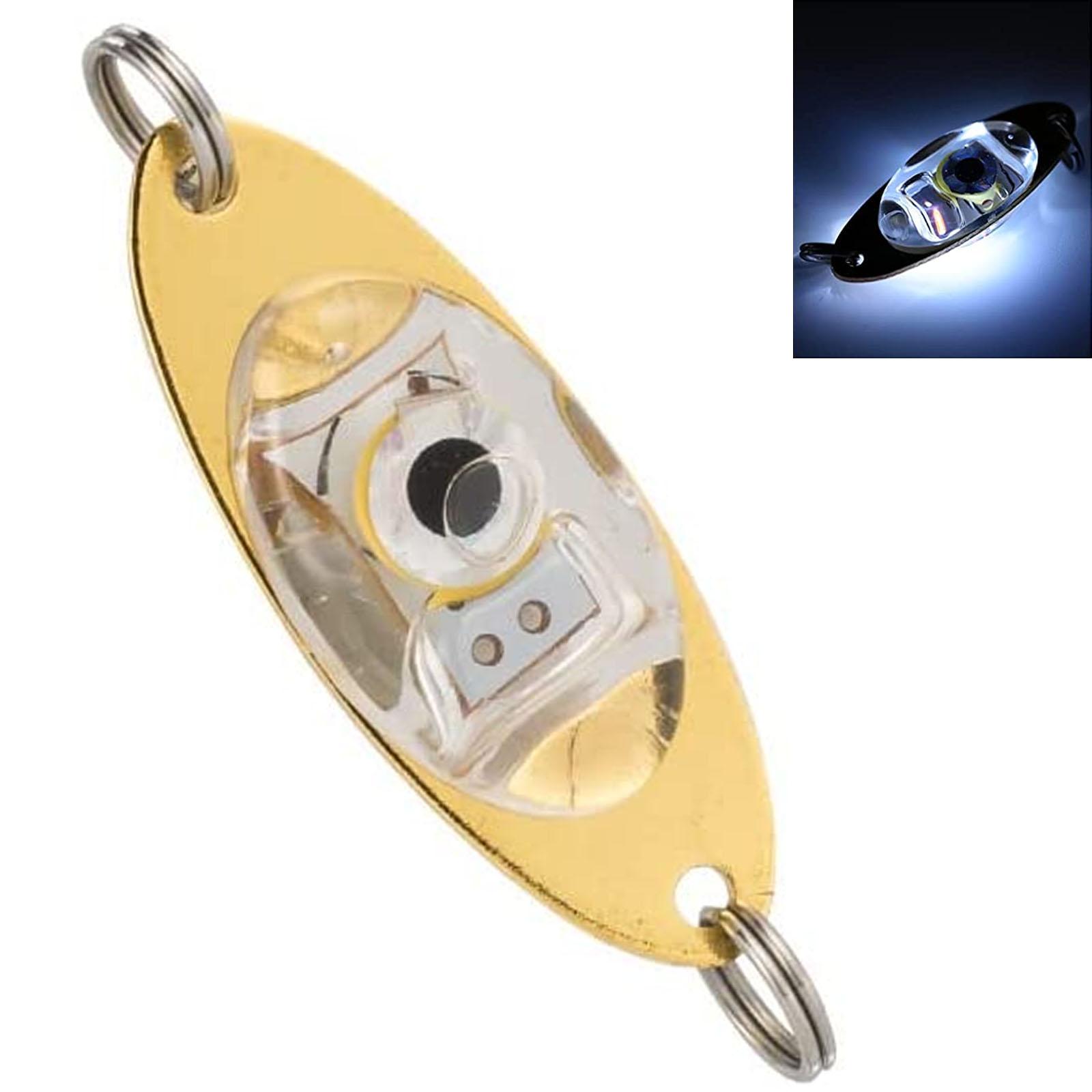 

Led Fishing Lures Electronic Spoons Underwater Flasher Fishing Bait Luminous Lure Bait For Freshwater Saltwater No 25 білий