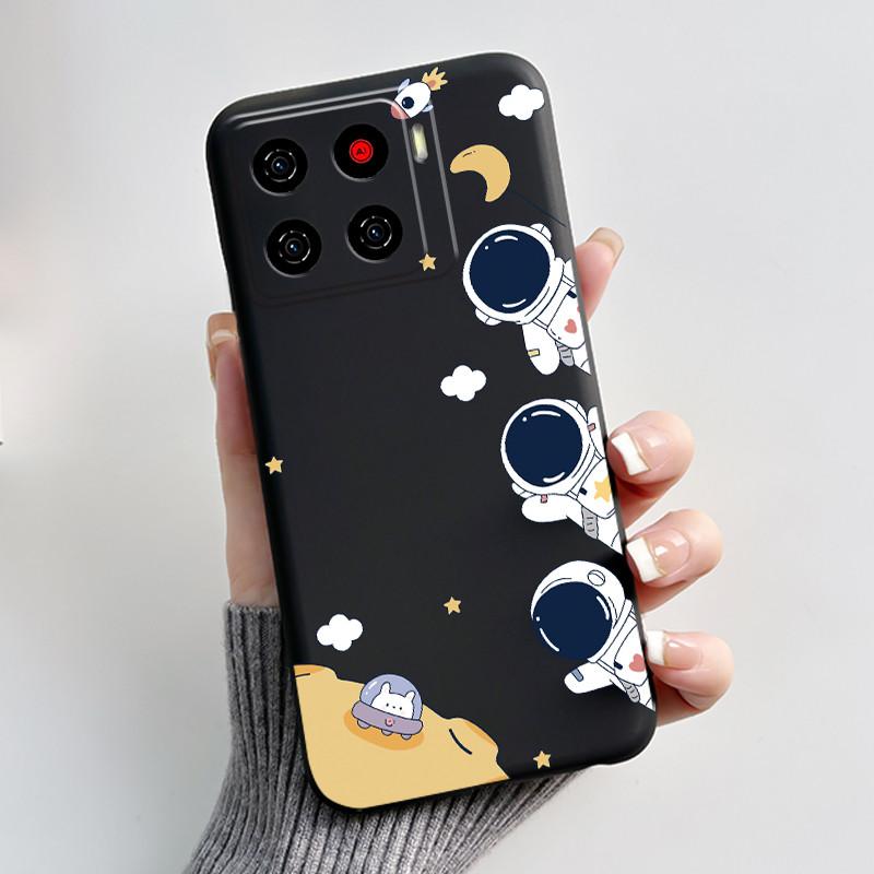 Cute Cartoon Case For ZTE Blade A56 Z2473 Nubia A56 Printing Shell For Blade A56 Pro Protective Cover Soft Silicone Black Casing