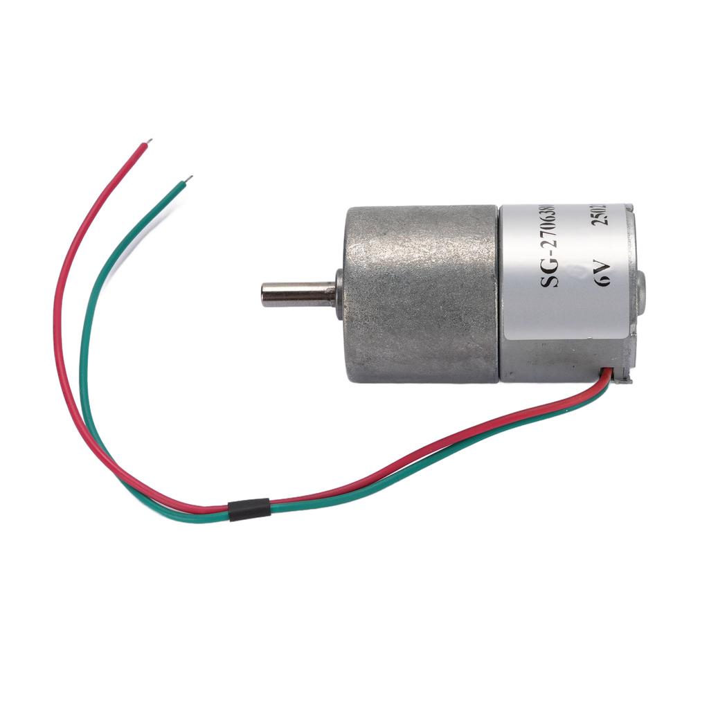 DC Gear Motor 27mm Copper Noiseless Speed Reduction Geared Motor for Pet Door Electronic Lock