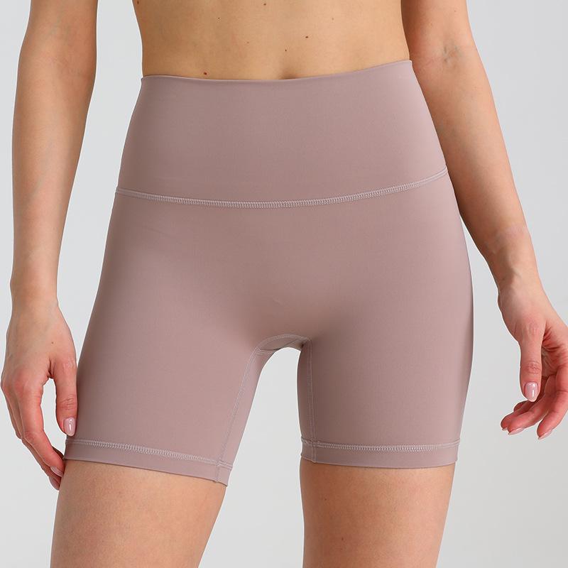 High Waist Butt-Lifting Yoga Shorts - Three-Quarter Length for Slimming and Fitness