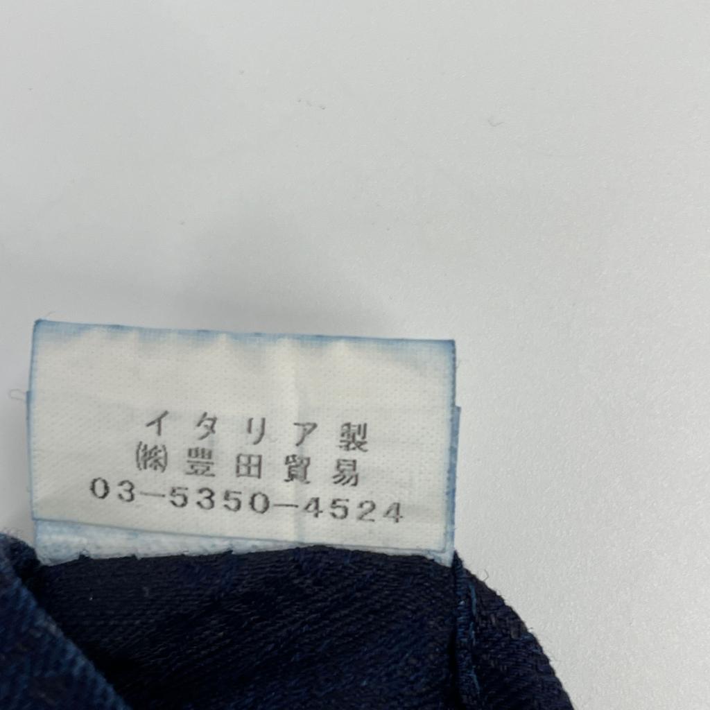 GIANNETTO Indigo Striped Shirt Jacket Jacket 46 NavyUsed