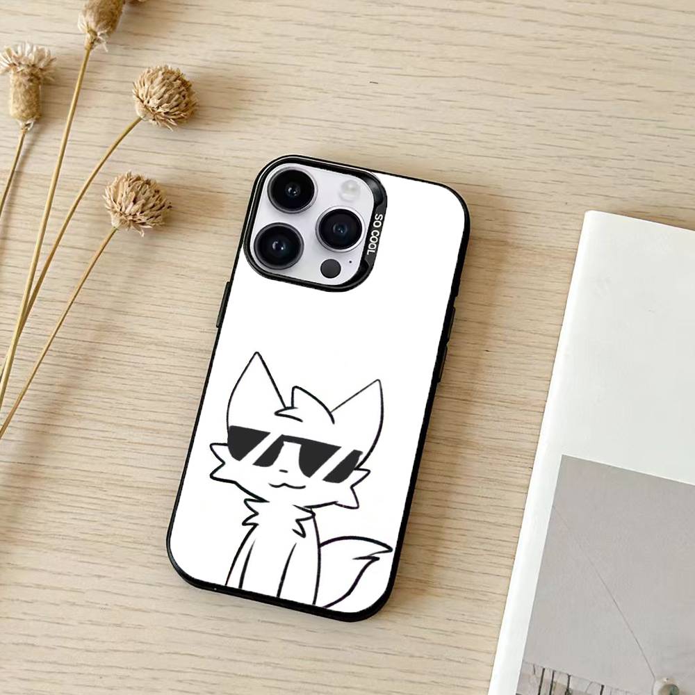 Boykisser Wallpaper Phone Case For iPhone 17,16,15,14,13,12,11,Pro Max,Plus Candy Silver Cover
