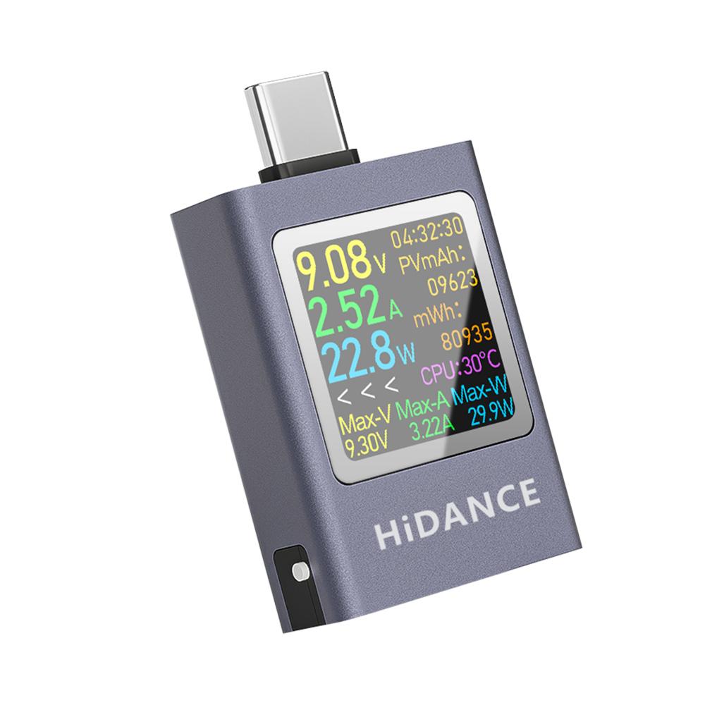 

DC 4.5-50V 12A Multi-function Digital Display DC Voltage Ammeter Power Meter Type-c Cell Phone Charging PD3.1 Tester