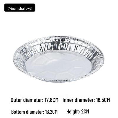 Disposable 7-inch Round Air Fryer Aluminum Foil Pans (30-Pack)