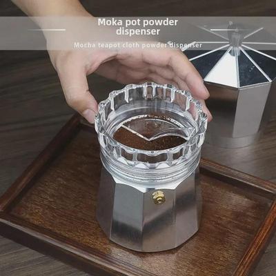 Coffee Moka Pot Powder Collector and Distributor Accessory