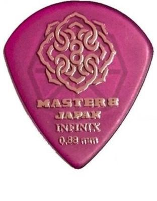 Von MASTER8 JAPAN INFINIX HARD POLISH JAZZ III XL GUMMIGRIFF Plektrum [Set 20] 0,88mm Rutschfest [IFHPR-JZ088]
