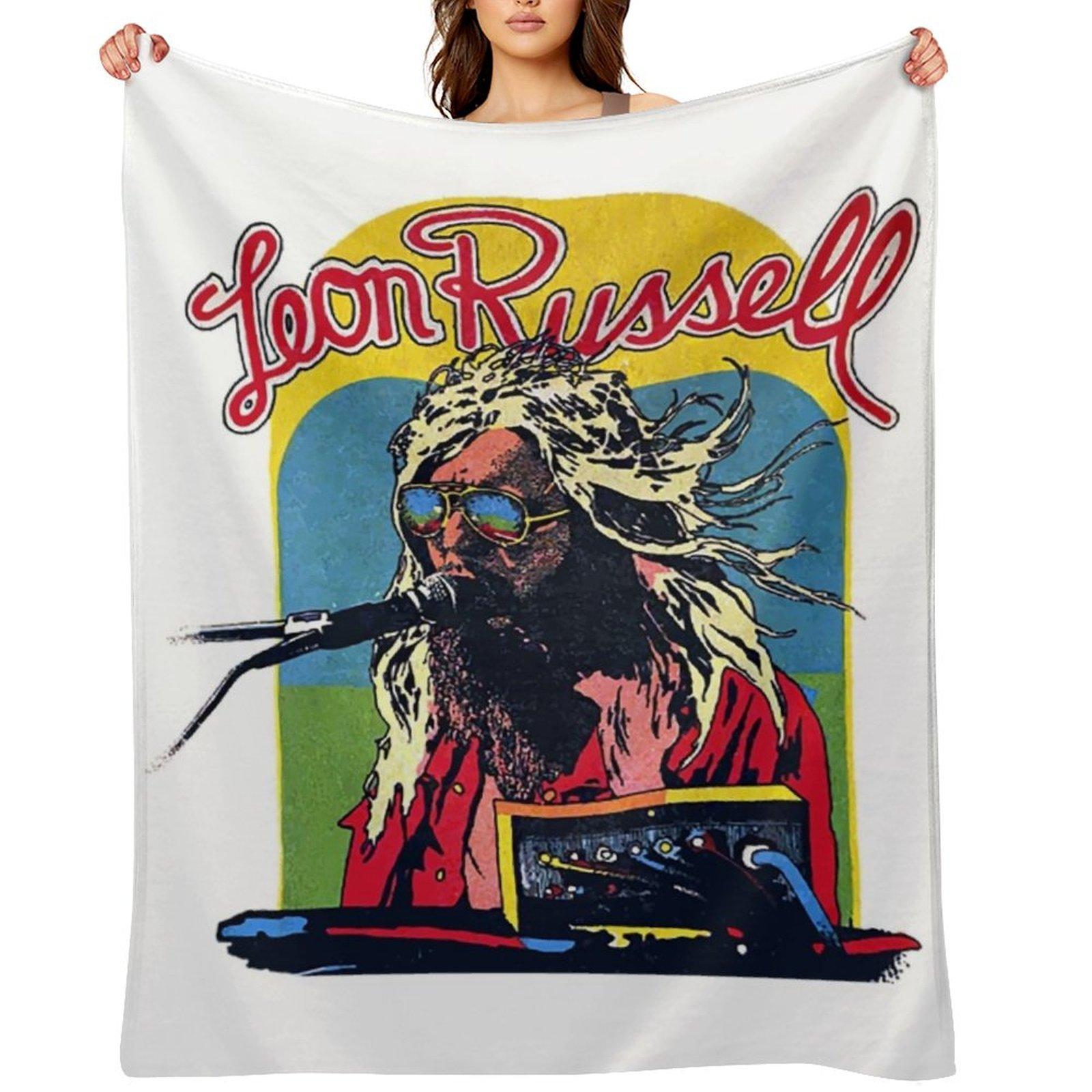 Leon Russell T-ShirtLeon Russell Throw Blanket Luxury Throw Luxury Travel funny gift Blankets 30x40in
