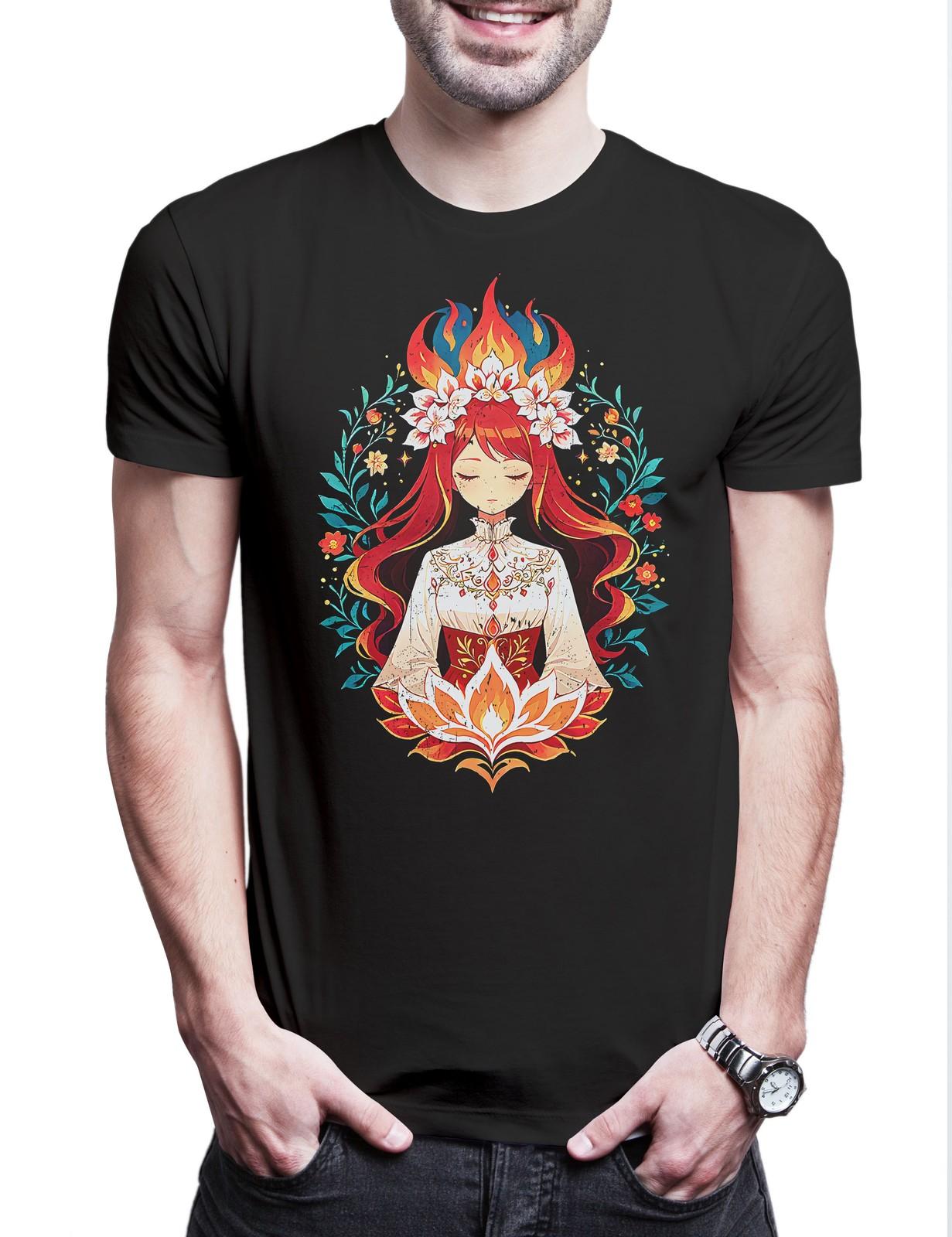 Fire Goddess Mens T-Shirt Fire Goddess Fantasy Elves Elves Fairy Fairies Lord 2XL