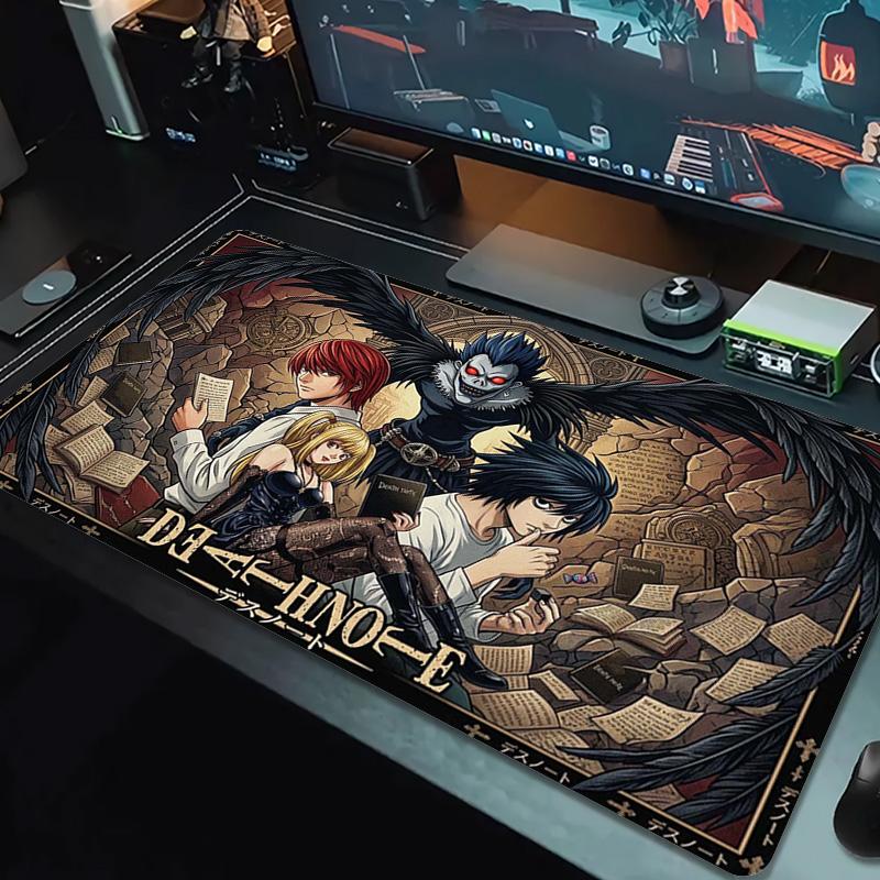 Anime DEATH NOTE Color Mouse Pad Large Gaming Table Cushion Non-slip Laptop Tablet Big Mousepad XXL Mat Mini PC Playmat With Lock Edge