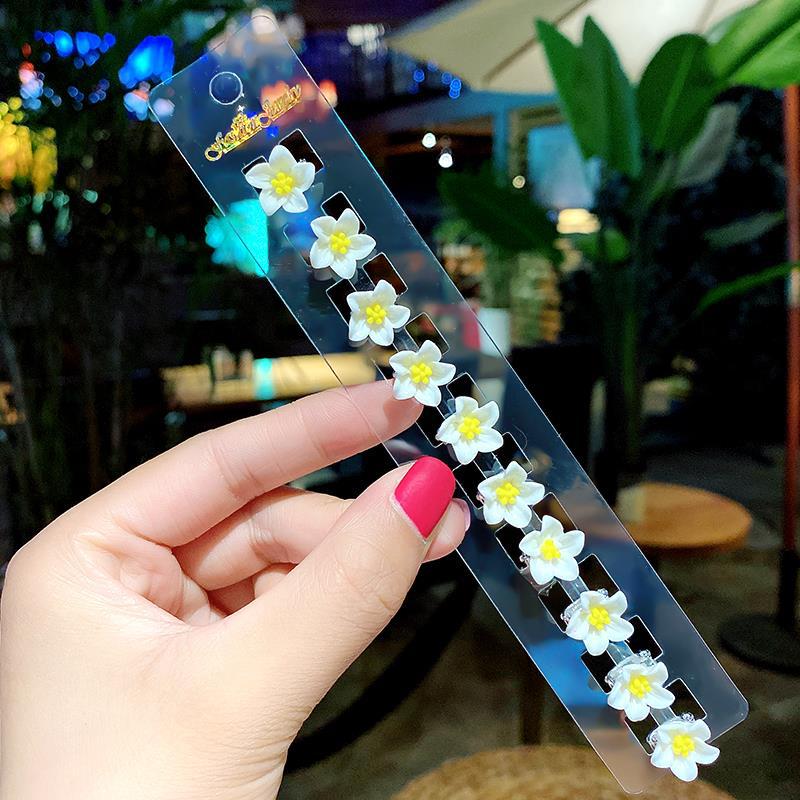 Princess Crown Baby Clip Hairstyle Children's Pearl Rhinestone Bean Buckle Hairpin Children's Girl Disc Hair Small Buckle Grab