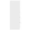 White Drawer Cabinet 60 x 36 x 103 cm Engineered Wood