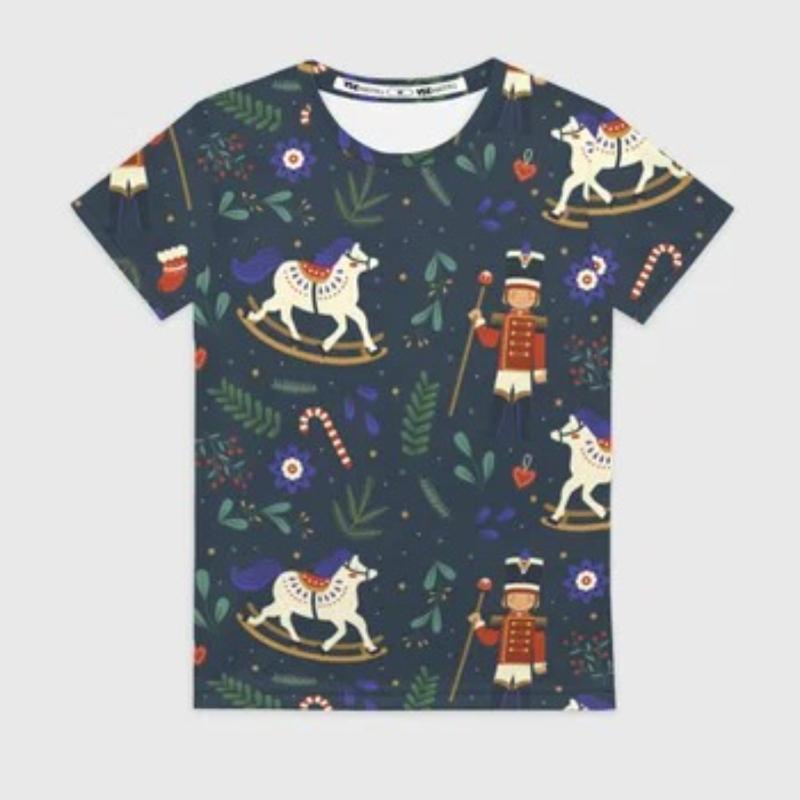 

Children s Starry Sky Animal Printing Paint Colors T-shirts Girls Fashion Soft Comfortable T-shirts 170