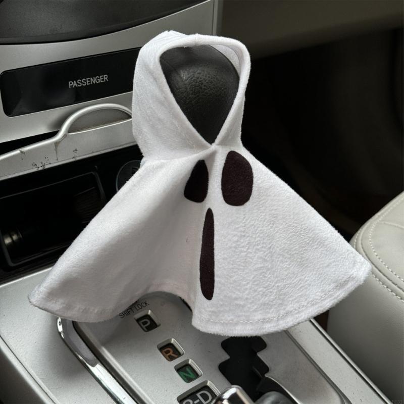 2025 New Cozy Halloween Shifts Lever Protector Soft Fabric Hoodie for Vehicle Interior Use