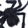 DIY Ornament Horror Giant Spider Black Plush Spider Artificial Spider Haunted House Decor