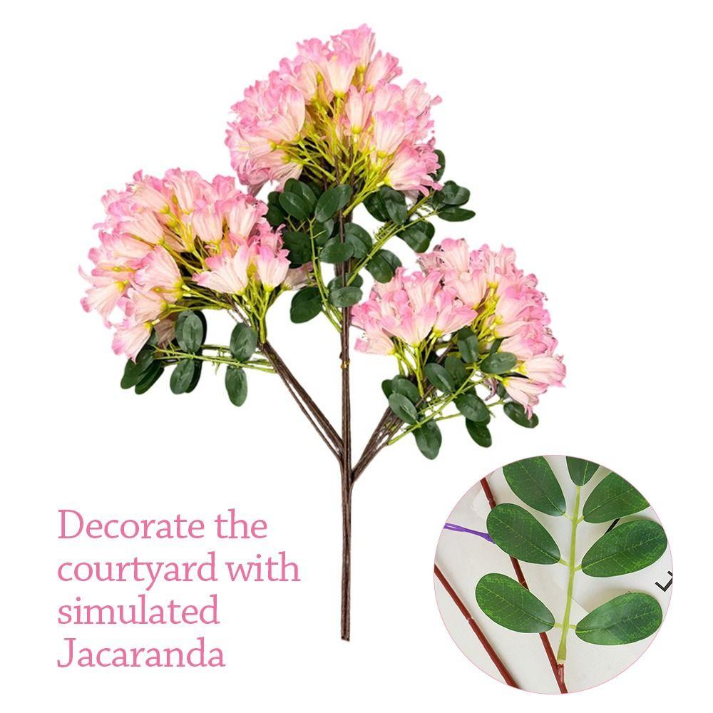 Blue Jacaranda Simulation Flower Simulation Hanging Hanging Flower Arrangement Flower Material Landscape Hotel Background Wall