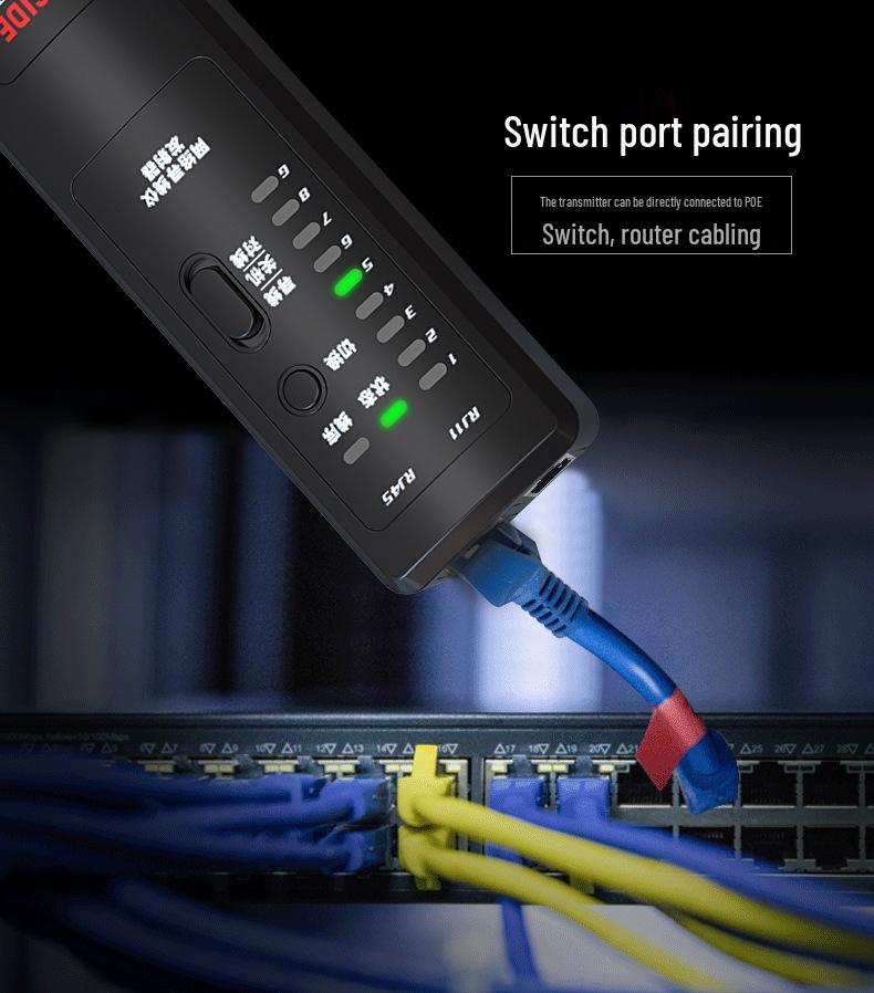 Digital Cable Locator: Anti-Interference Tracker for Accurate Line Tracing and Wire Testing in Weak Current Engineering.