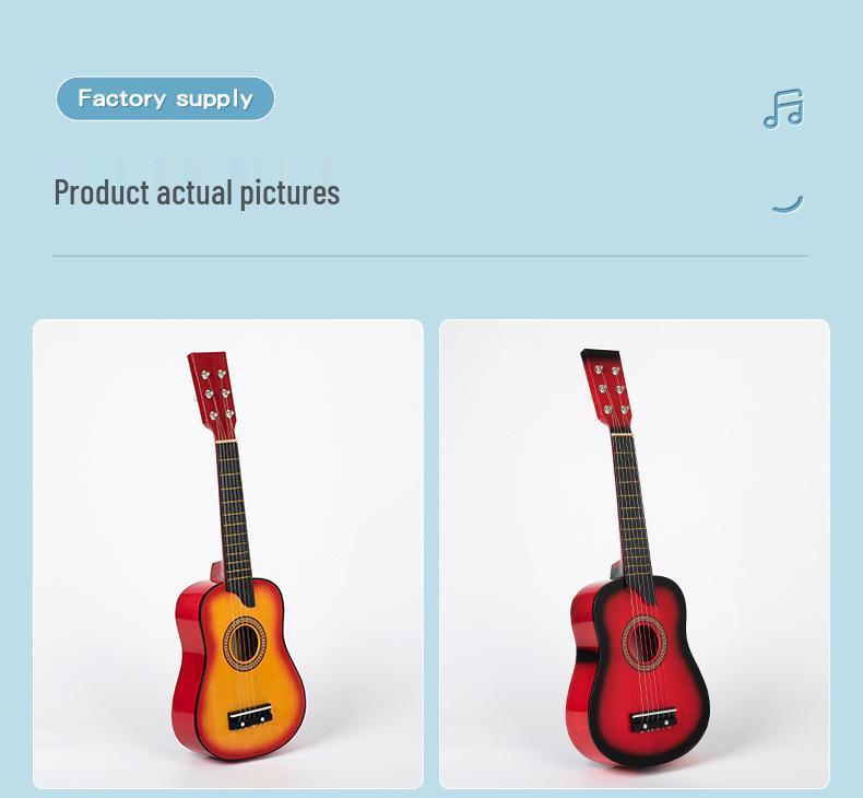 Colorful 25-inch Basswood Guitar for Kids – Beginner's Toy Instrument and Gift