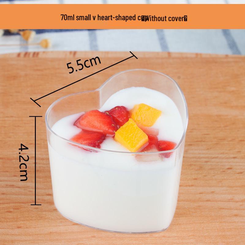 High-Stemmed Disposable Transparent Cup for Desserts, Pudding, Milkshakes, Mousse, Ice Cream, Red Wine, or Champagne.